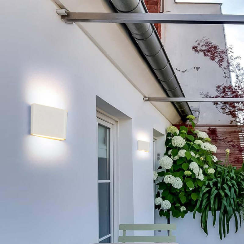 Modern Rectagulart Metal Outdoor Wall Light