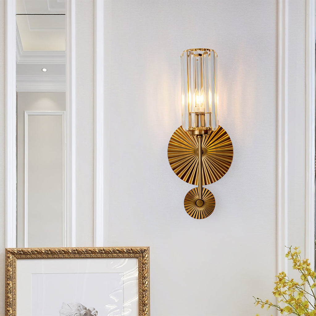 Cecily Modern Fluted Glass Wall Lamp