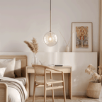 Scandinavian Glass Ball Pendant Light