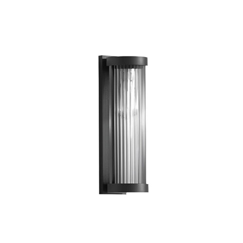 Modern Cylindrical Metal & Glass Outdoor Solar IP65 Waterproof Outdoor Light