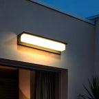 Modern Rectangular IP65 Waterproof Outdoor Solar Wall Light