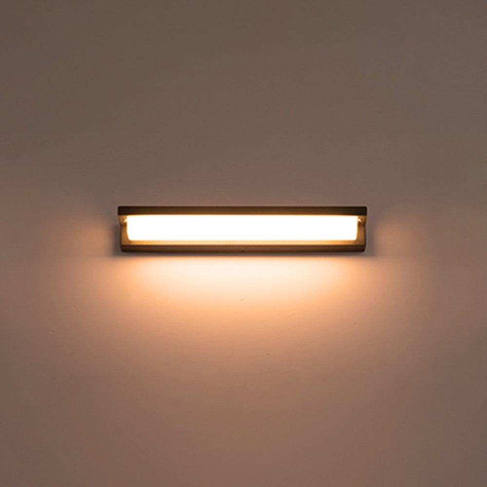 Modern Rectangular IP65 Waterproof Outdoor Solar Wall Light