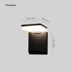Modern Acrylic Solar Sensor  IP65 Waterproof Outdoor Wall Light