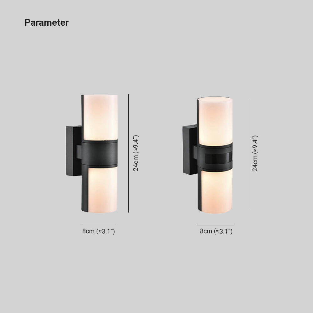 Modern Rotatable Waterproof Cylindrical IP65 Waterproof Outdoor Light