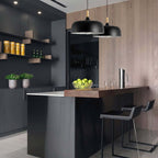 Birken Nordic Wood and Zinc Pendant Light