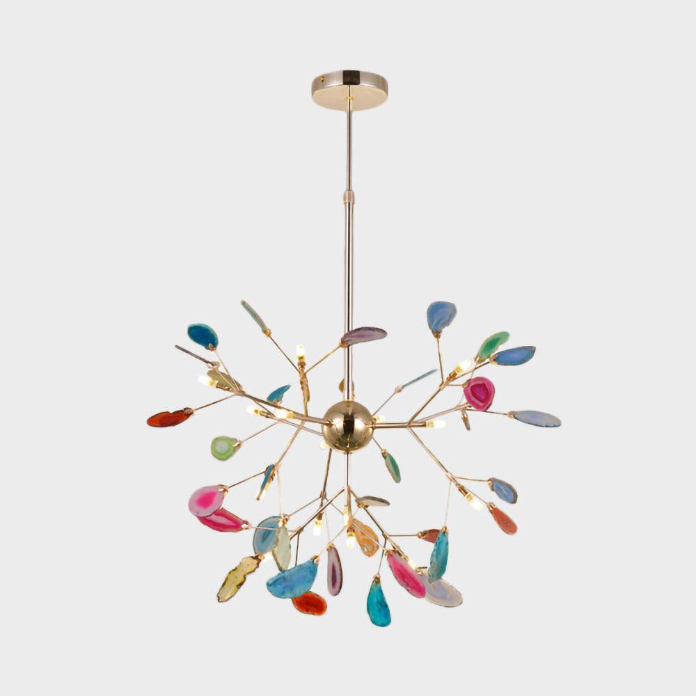 Aurora Bloom Retro Agate Chandelier