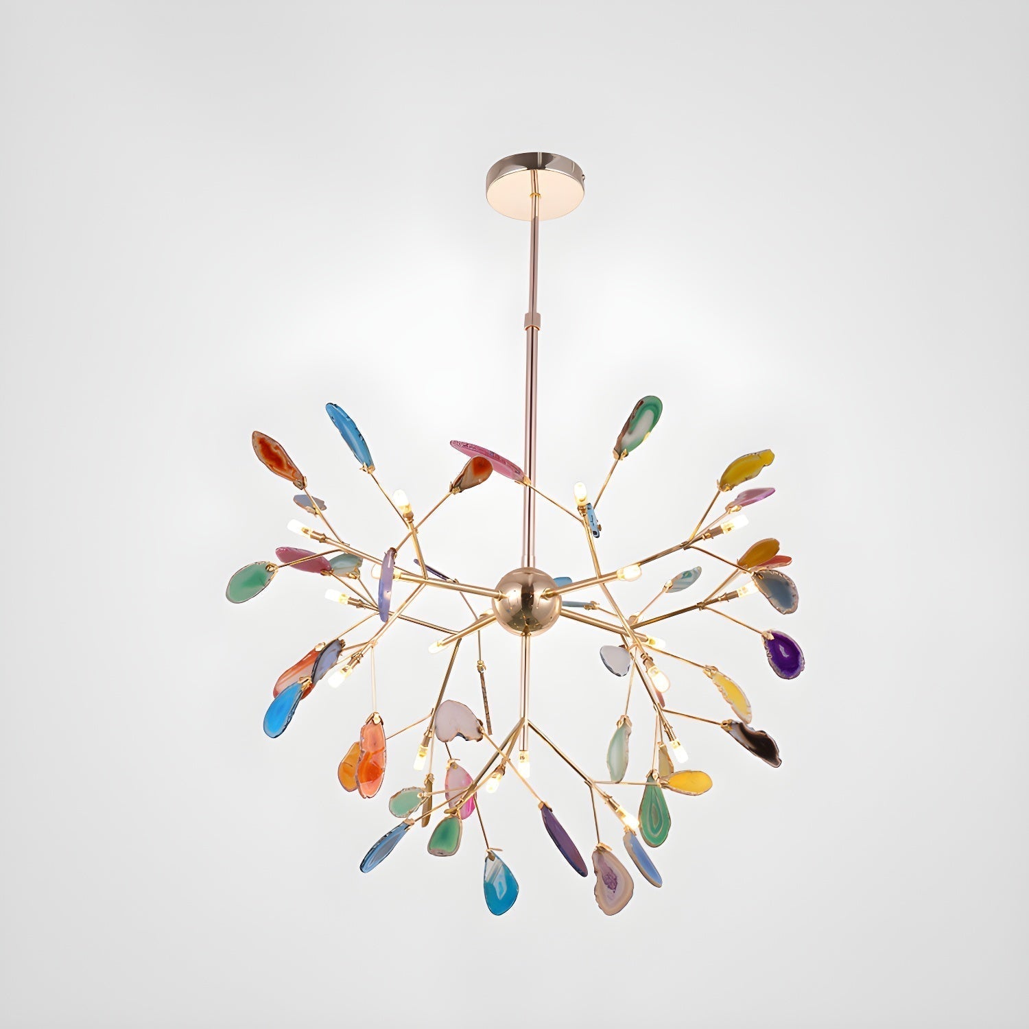 Aurora Bloom Retro Agate Chandelier