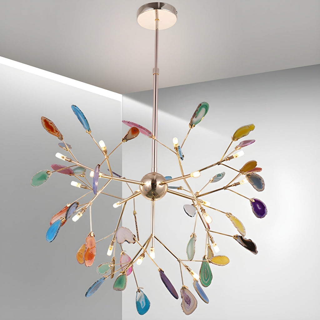 Aurora Bloom Retro Agate Chandelier