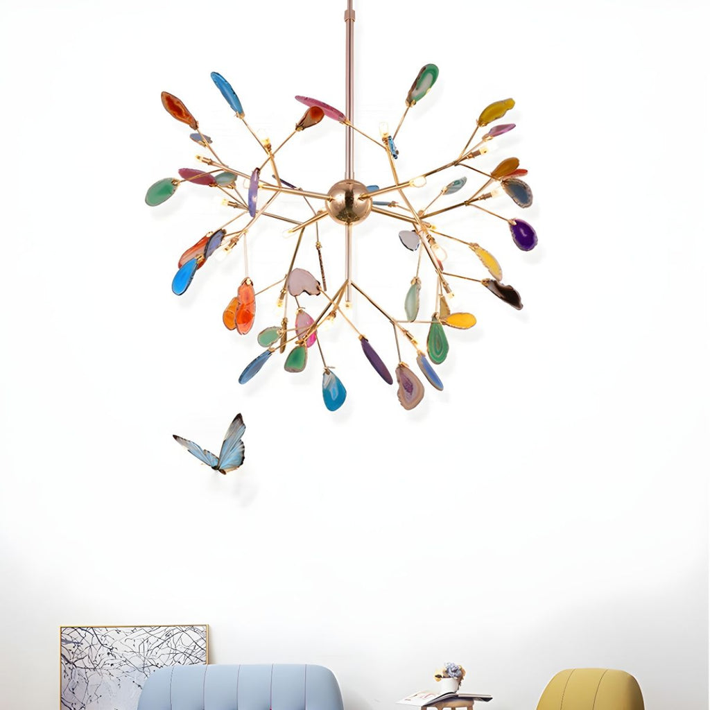 Aurora Bloom Retro Agate Chandelier