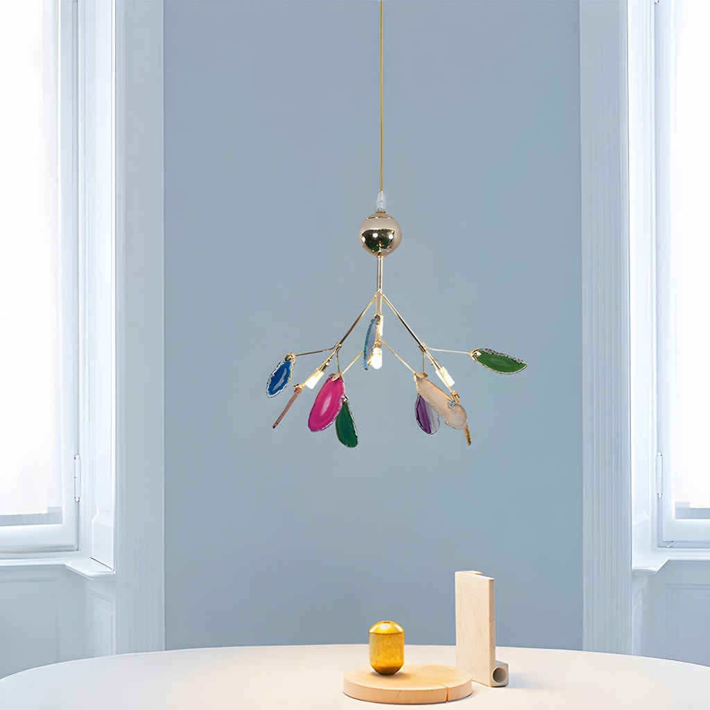 Aurora Bloom Retro Agate Chandelier