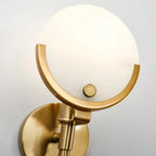 Alabaster Marble Ava Brass Wall Light