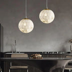 Celeste Orb Alabaster Pendant Light