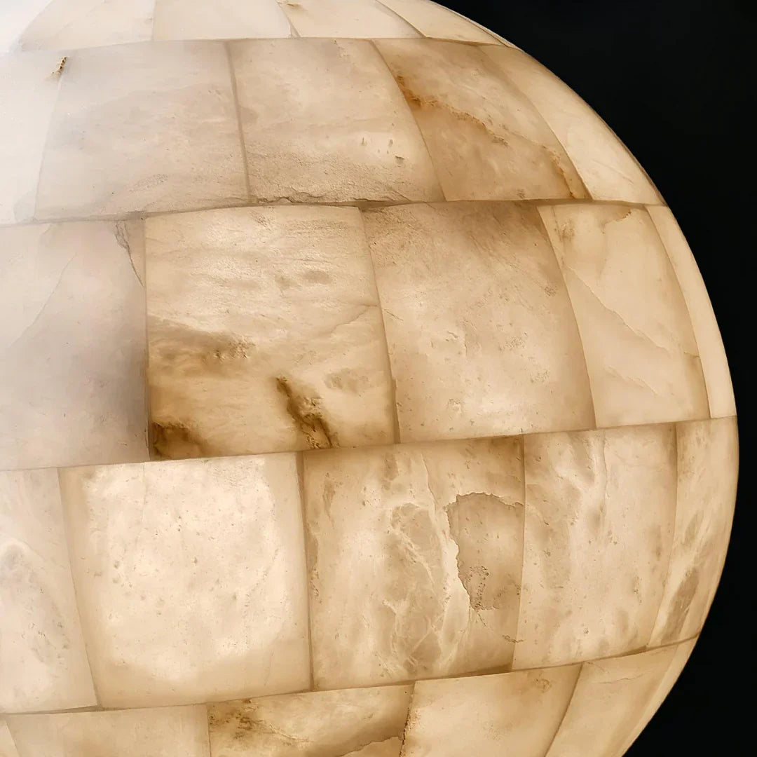 Celeste Orb Alabaster Pendant Light