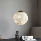 Celeste Orb Alabaster Pendant Light