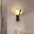 Dione Alabaster Metal Modern Wall Light