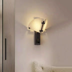 Dione Alabaster Metal Modern Wall Light
