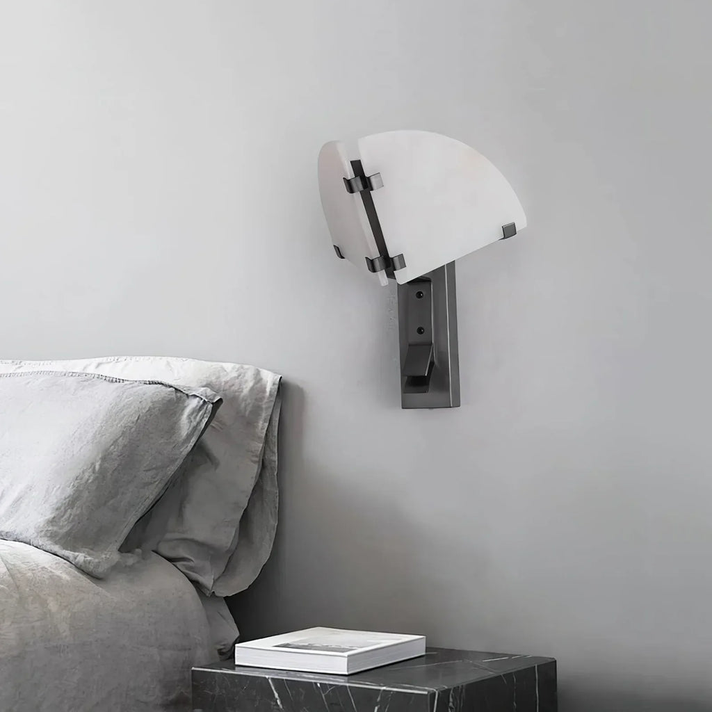Dione Alabaster Metal Modern Wall Light