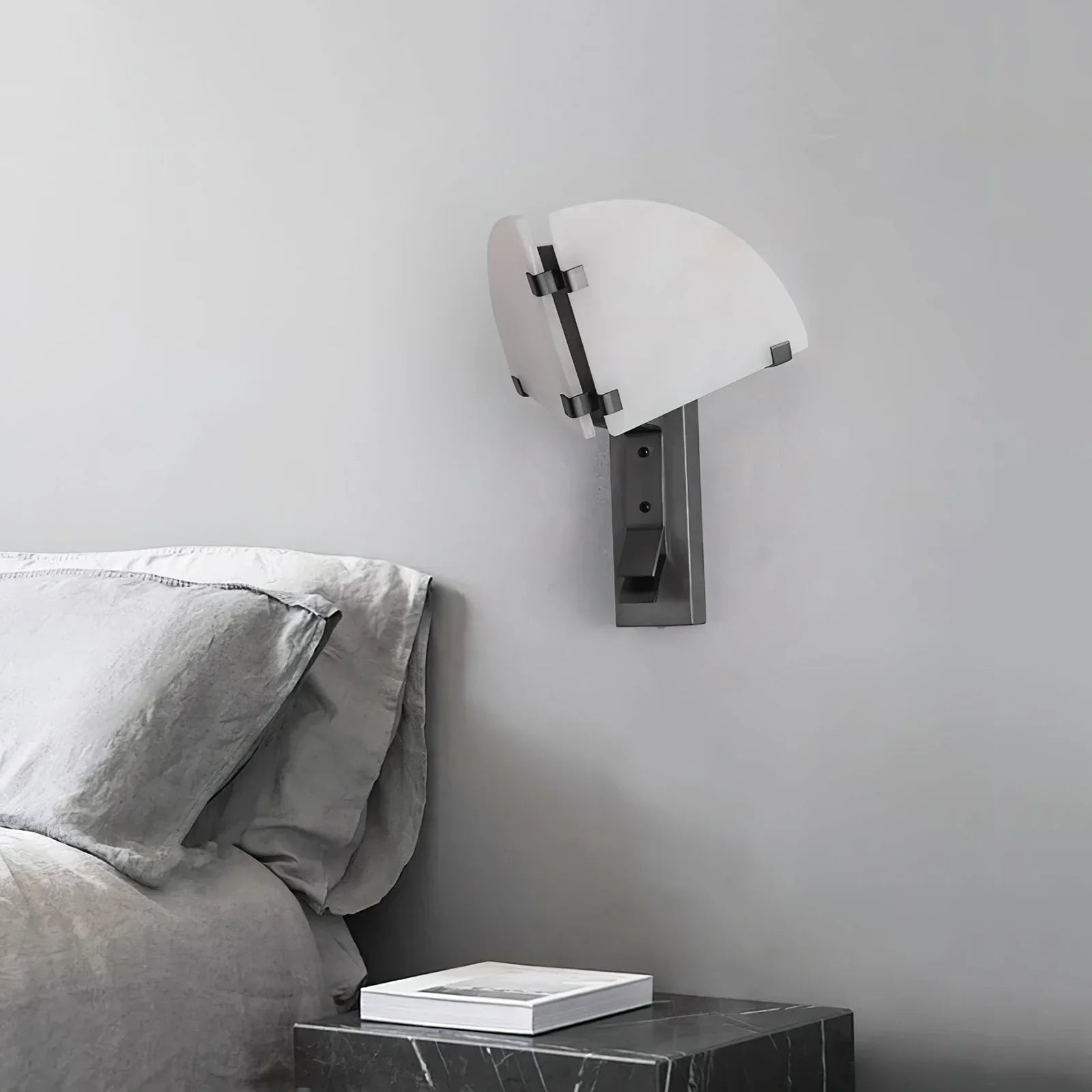 Dione Alabaster Metal Modern Wall Light