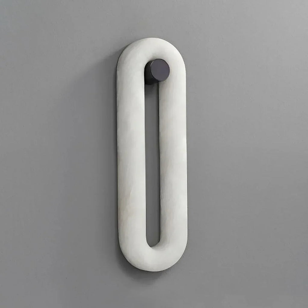 Elliptica Glow Alabaster Minimalist Wall Light