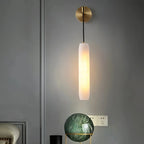 Serenata Flute Alabaster Elegant Wall Light