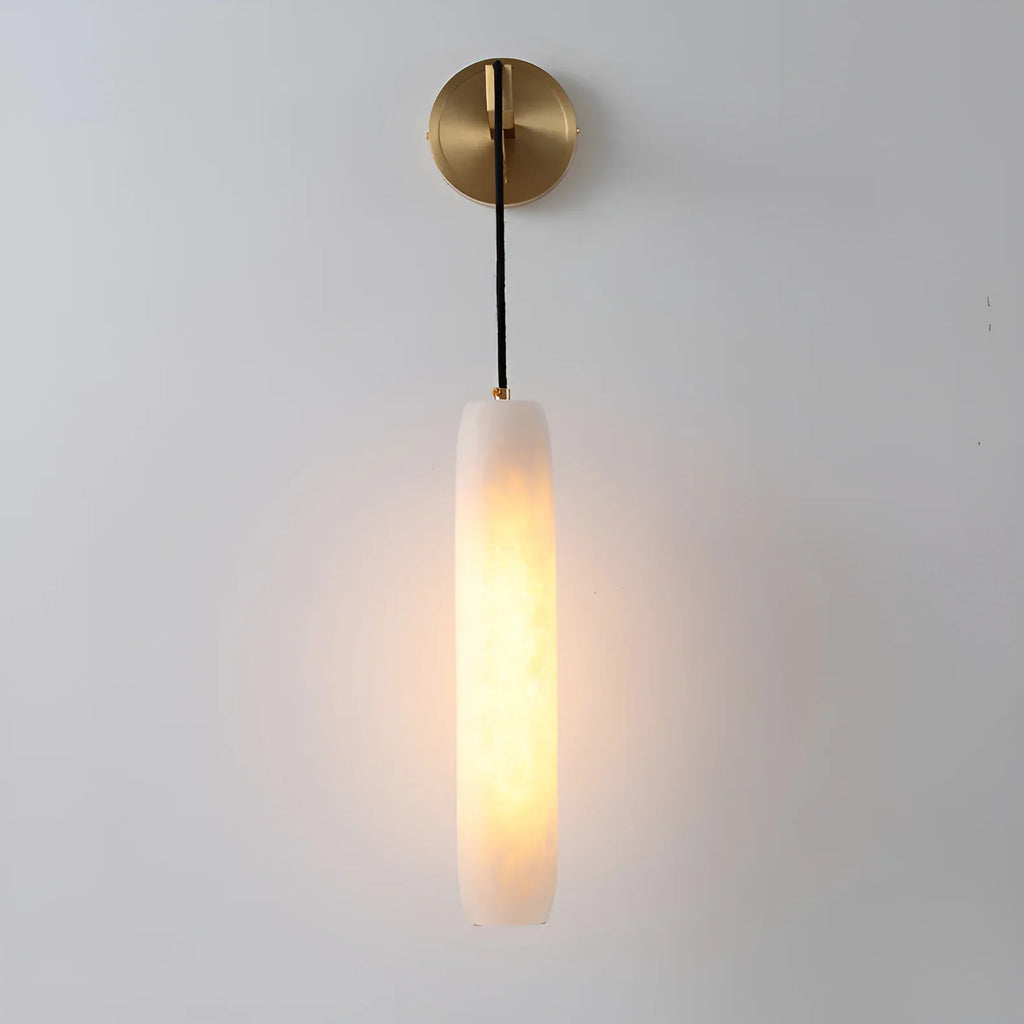 Serenata Flute Alabaster Elegant Wall Light
