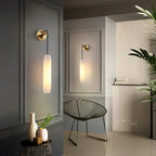 Serenata Flute Alabaster Elegant Wall Light