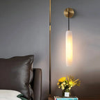 Serenata Flute Alabaster Elegant Wall Light