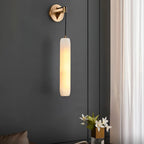 Serenata Flute Alabaster Elegant Wall Light