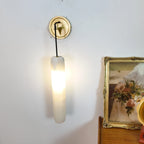 Serenata Flute Alabaster Elegant Wall Light