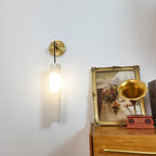 Serenata Flute Alabaster Elegant Wall Light