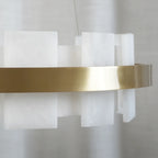 Elba Horizon Alabaster Luxury Chandelier