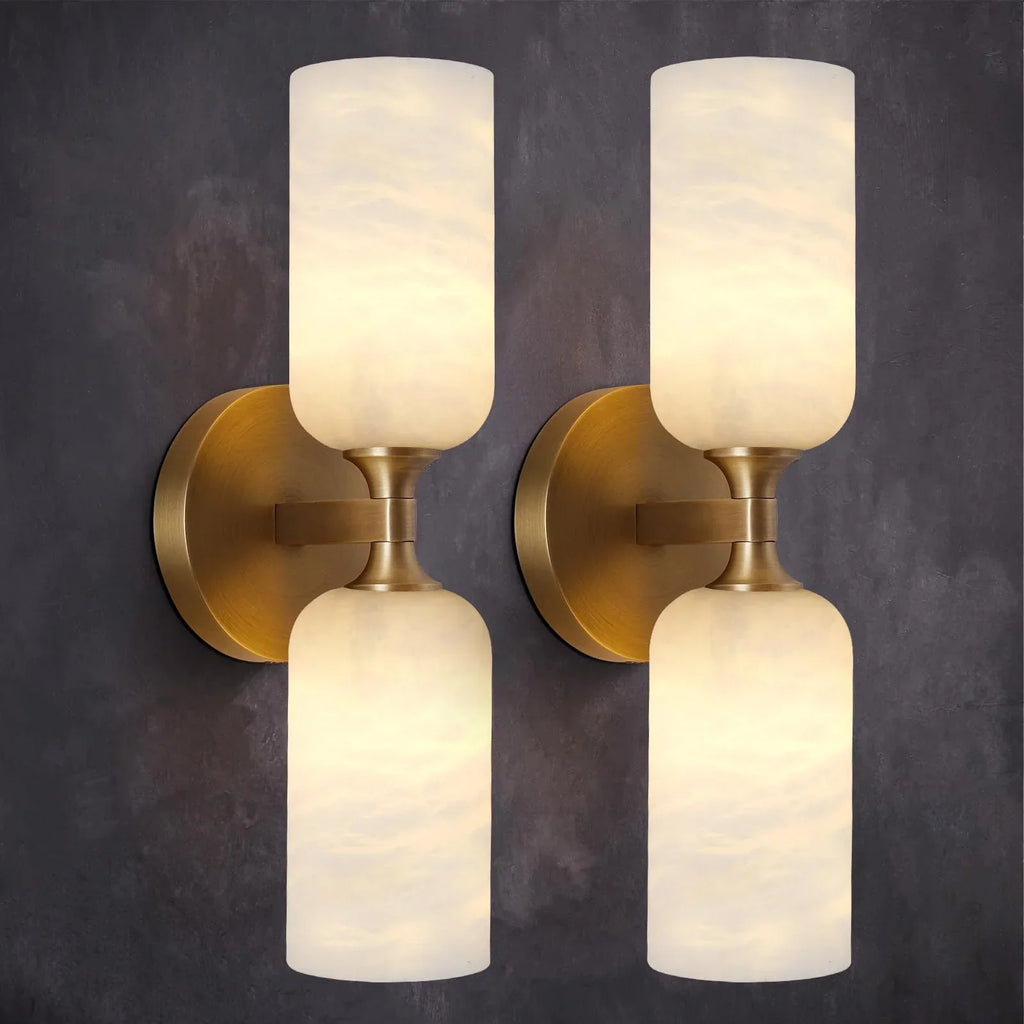 Monty Linea Alabaster Minimalist Wall Lamp