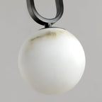 Alabaster Oval Ring Pendant Light
