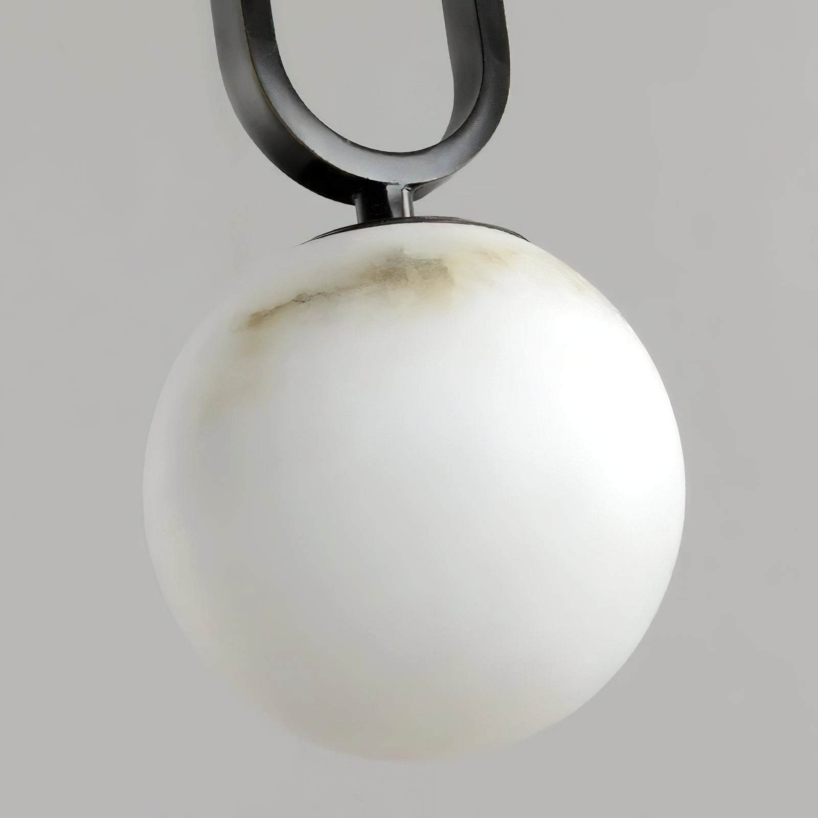 Alabaster Oval Ring Pendant Light