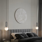 Alabaster Oval Ring Pendant Light