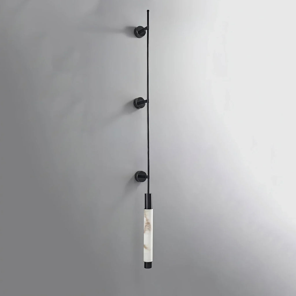 Verita Column Alabaster Minimalist Vertical Wall Lamp