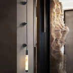 Verita Column Alabaster Minimalist Vertical Wall Lamp