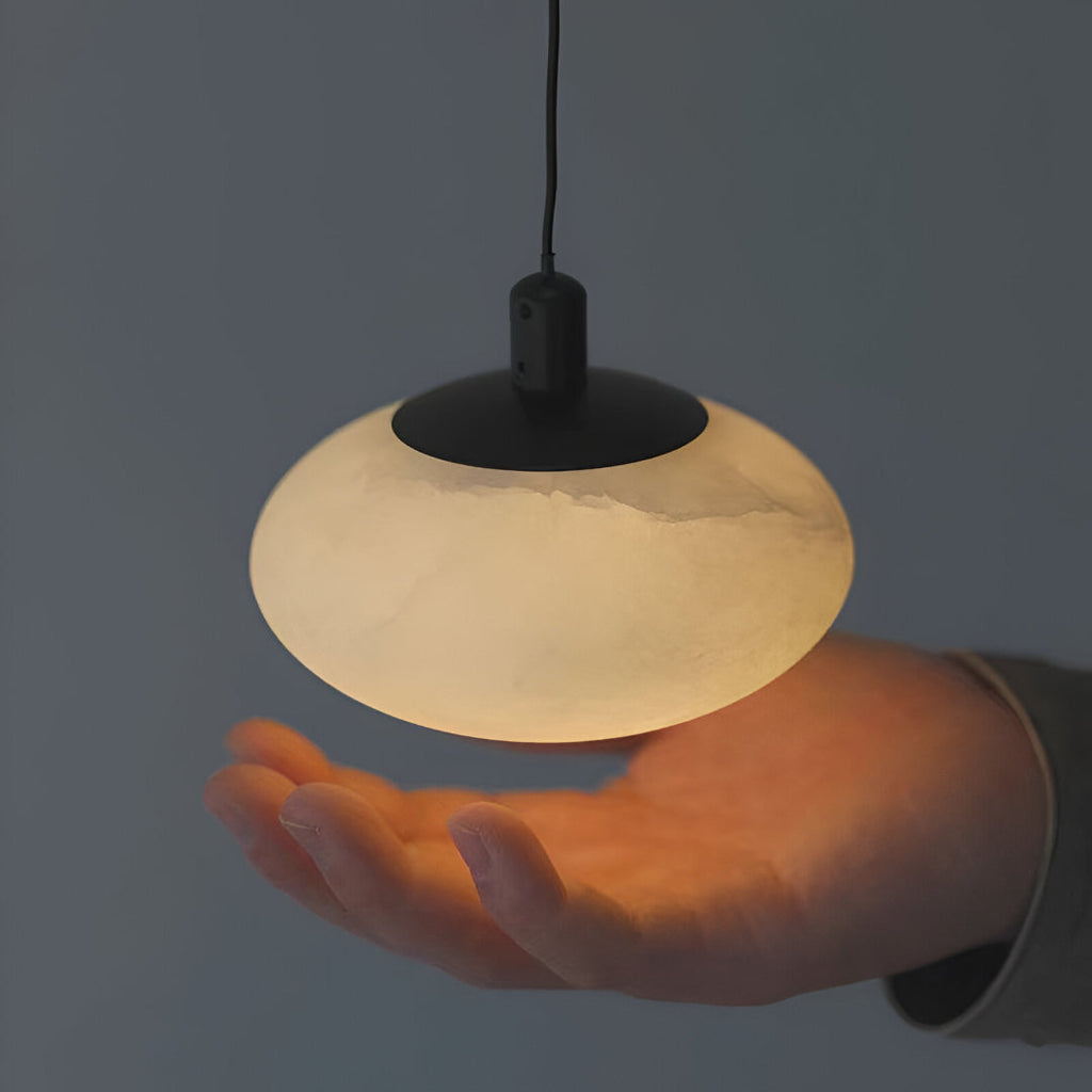 Alabaster Mini Marble Mushroom Pendant Light