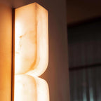 Modern Rectangular Alabaster Essence Wall Light
