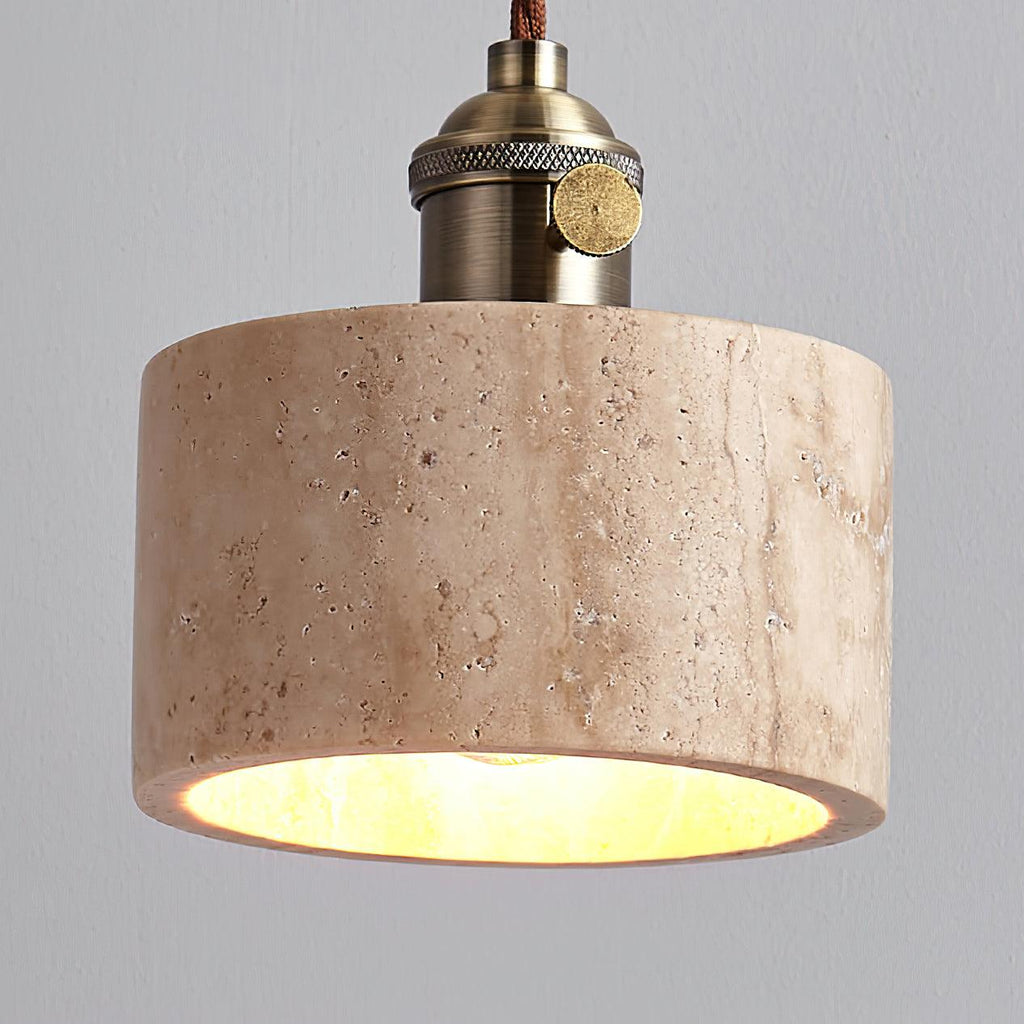 Alagusmo Minimalist Travertine Pendant Light