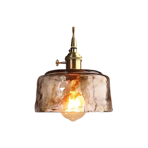 Aurex Vintage Brass Globe Pendant Light