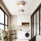 Aperture Travertine Ceiling Light