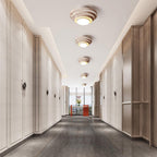 Aperture Travertine Ceiling Light