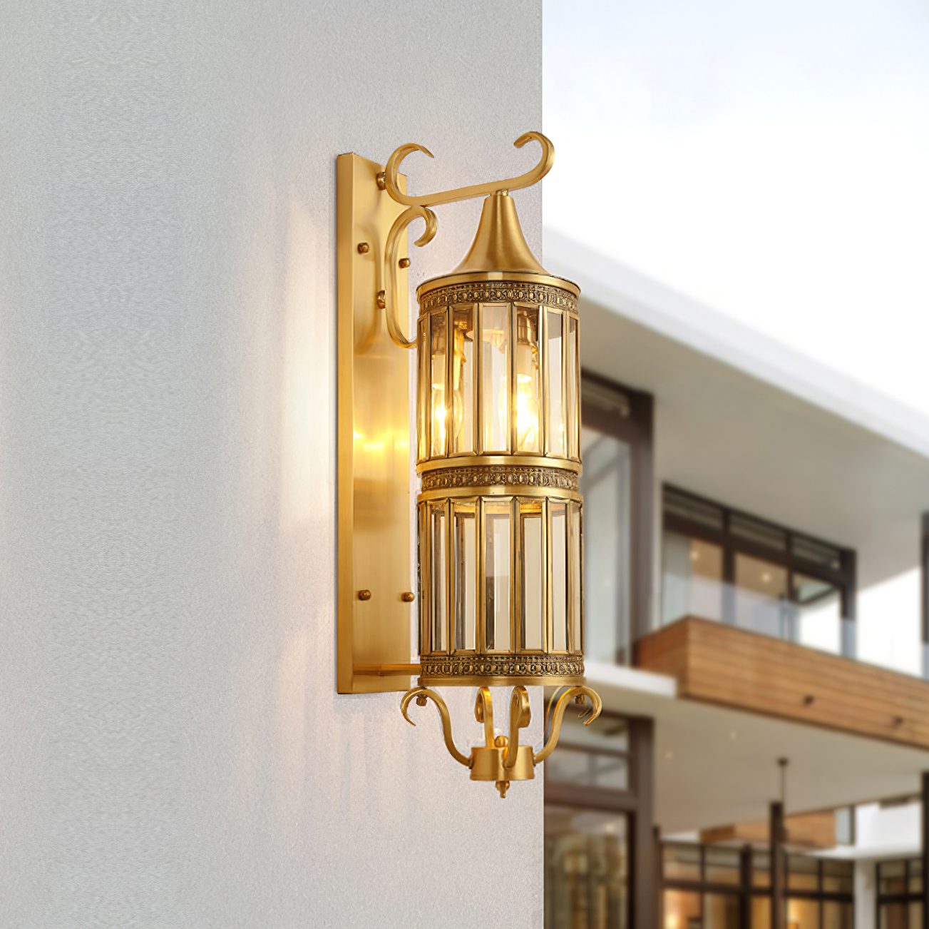 Retro Arabian Brass WaterProof IP65 Outdoor Wall Light
