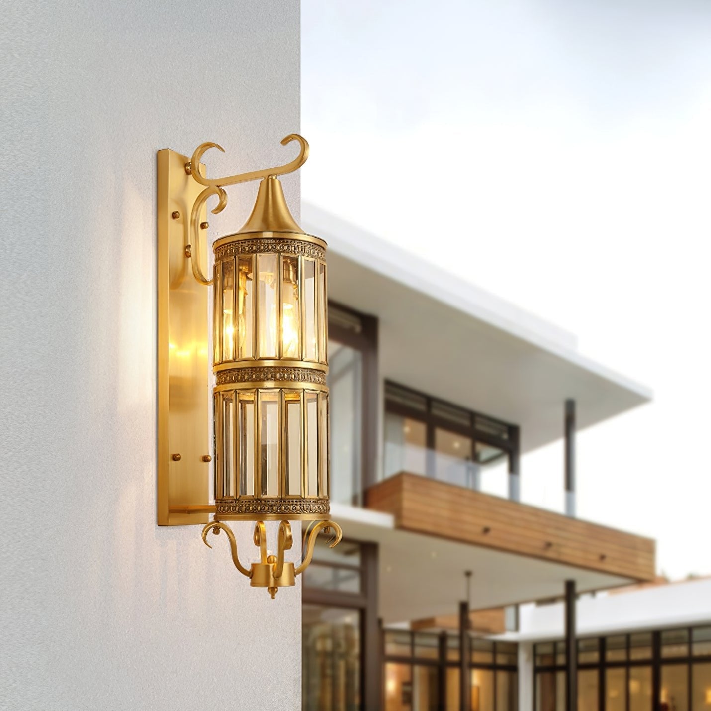 Retro Arabian Brass WaterProof IP65 Outdoor Wall Light