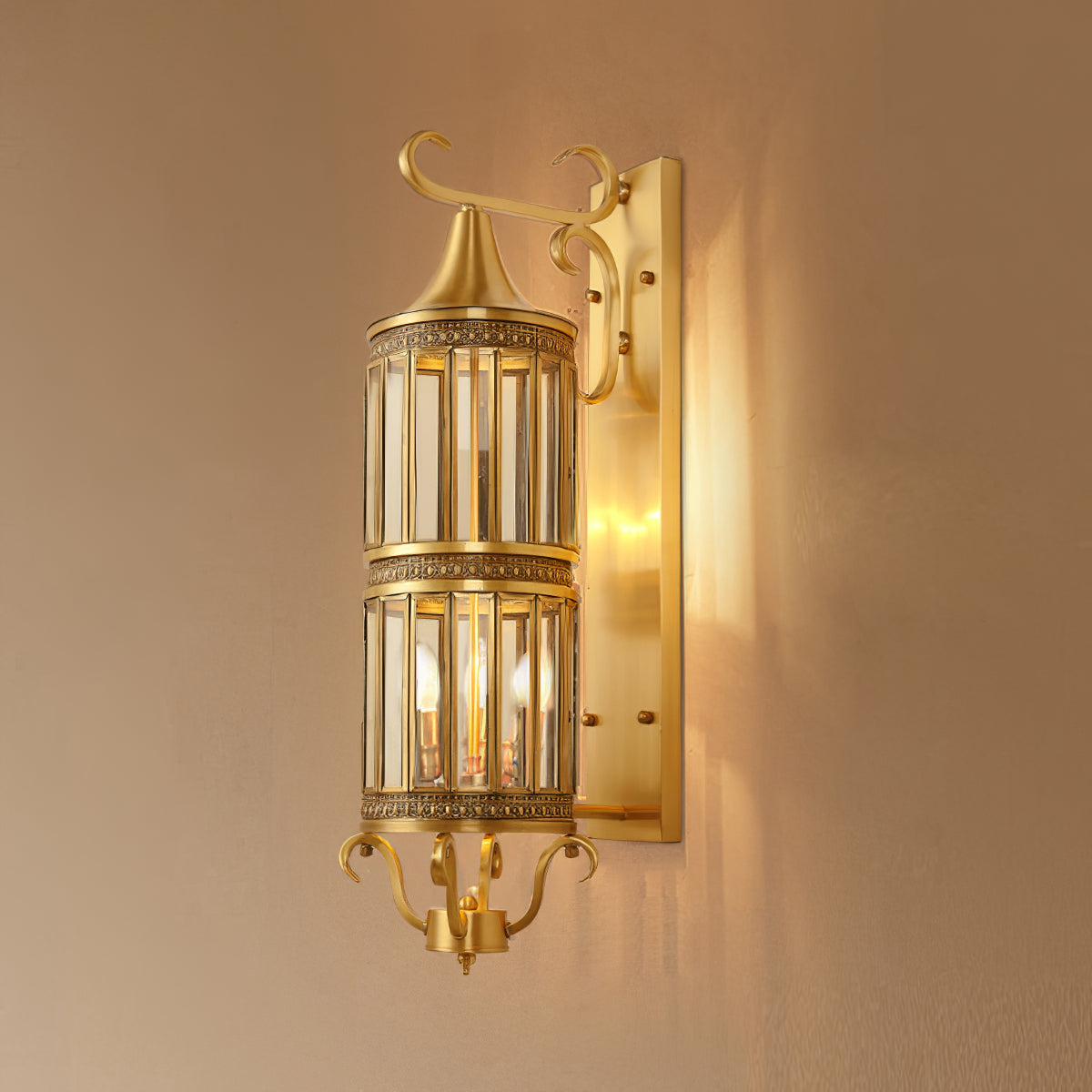 Retro Arabian Brass WaterProof IP65 Outdoor Wall Light