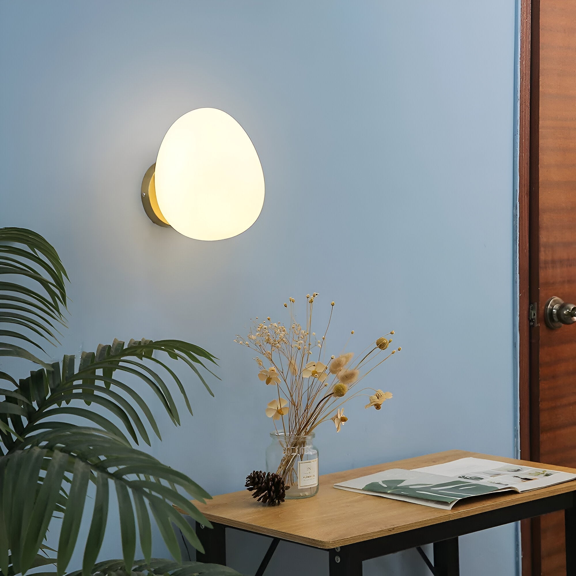 Arianne Nordic Glass Shade Wall Light