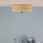 Aurelio Art Deco Vintage Glass Ceiling Light