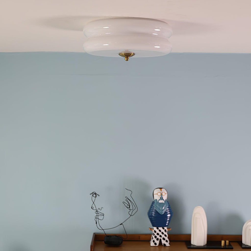 Aurelio Art Deco Vintage Glass Ceiling Light