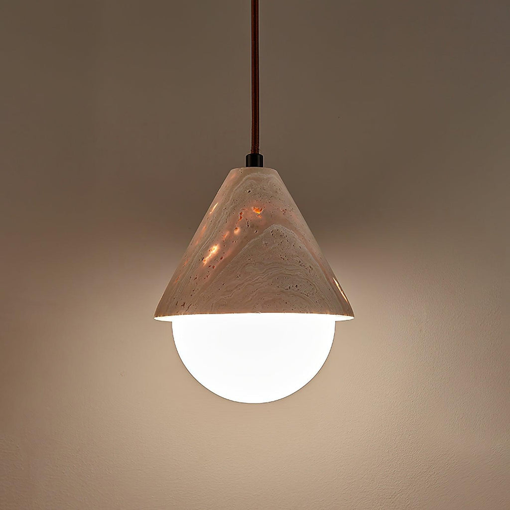 Travertine Pendant Light